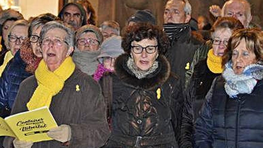 Concentració de músics per la llibertat, anit a Berga