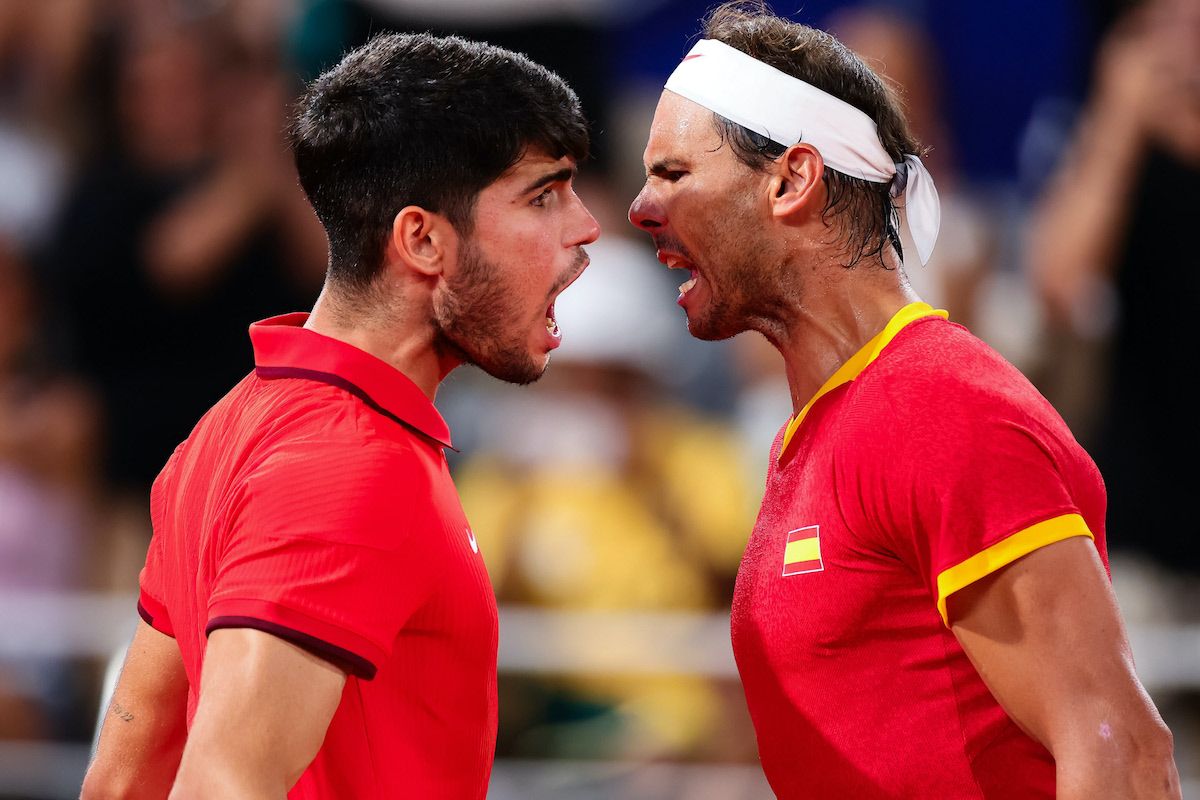 Rafa Nadal y Carlos Alcaraz en los Juegos Olímpicos de París 2024