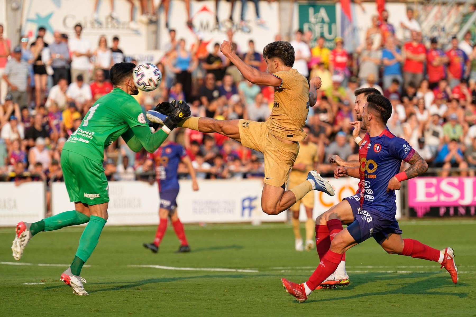 Les imatges de l'Olot-Barça