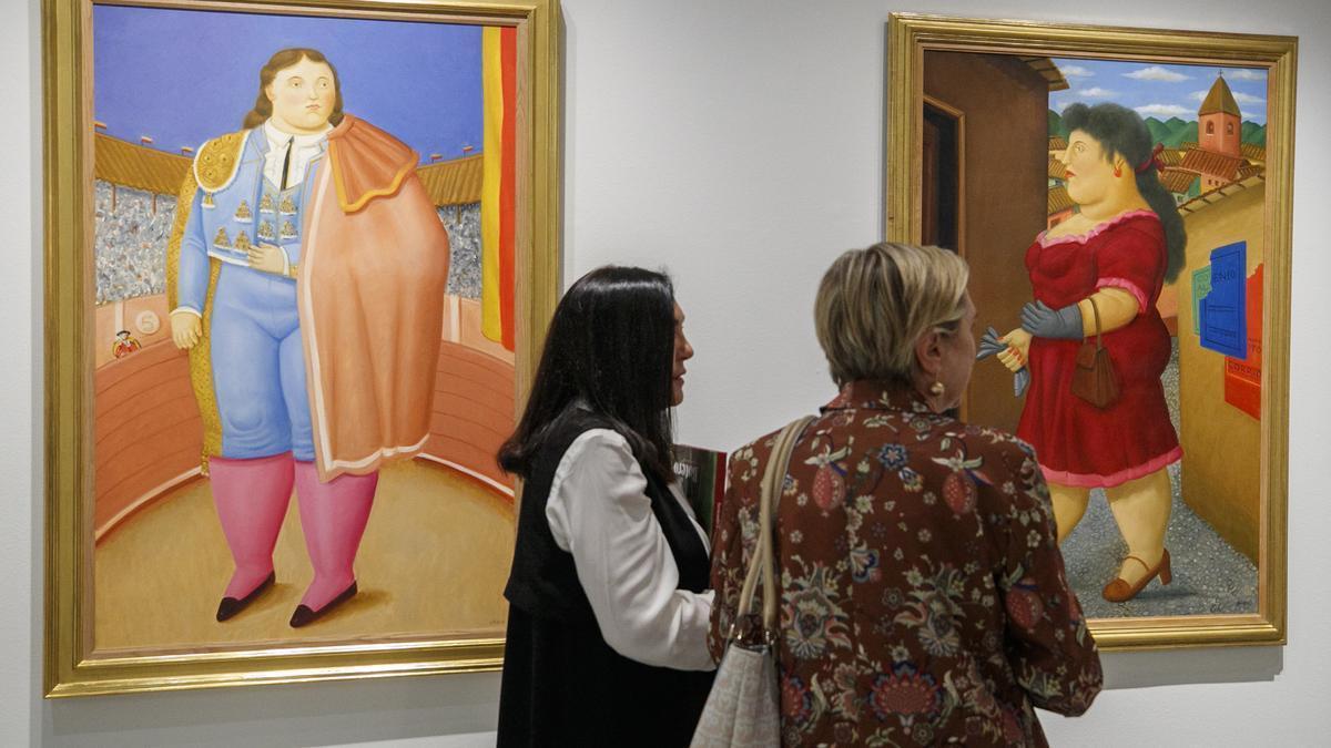 La exposición de Botero en el Museo Goya.