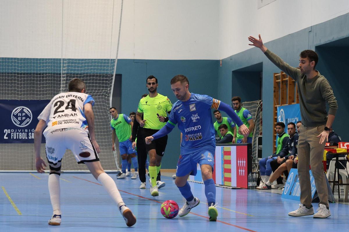 Imagen de Buitre durante el último partido del Gasi ante el AD Sala 10