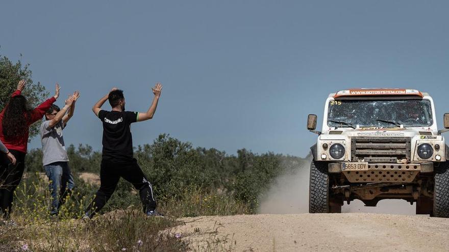 Uno de los vehículos durante la pasada edición de la Baja TT Dehesa Extremadura.