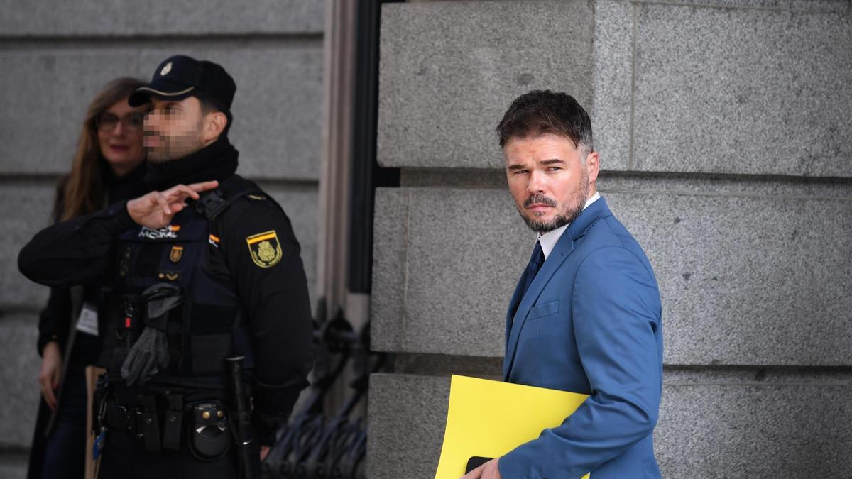 El líder de ERC en el Congreso, Gabriel Rufián.