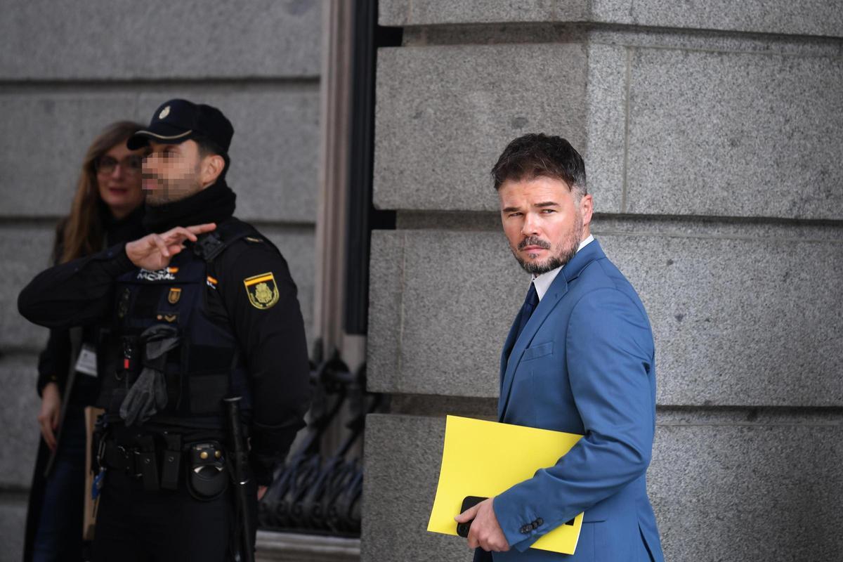 El líder de ERC en el Congreso, Gabriel Rufián.