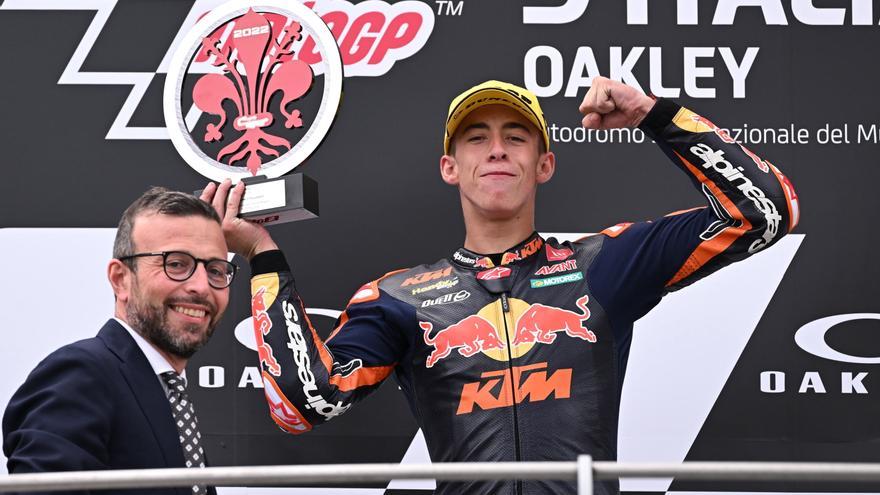 Pedro Acosta, ganador de Moto2 2022 en el circuito de Mugello