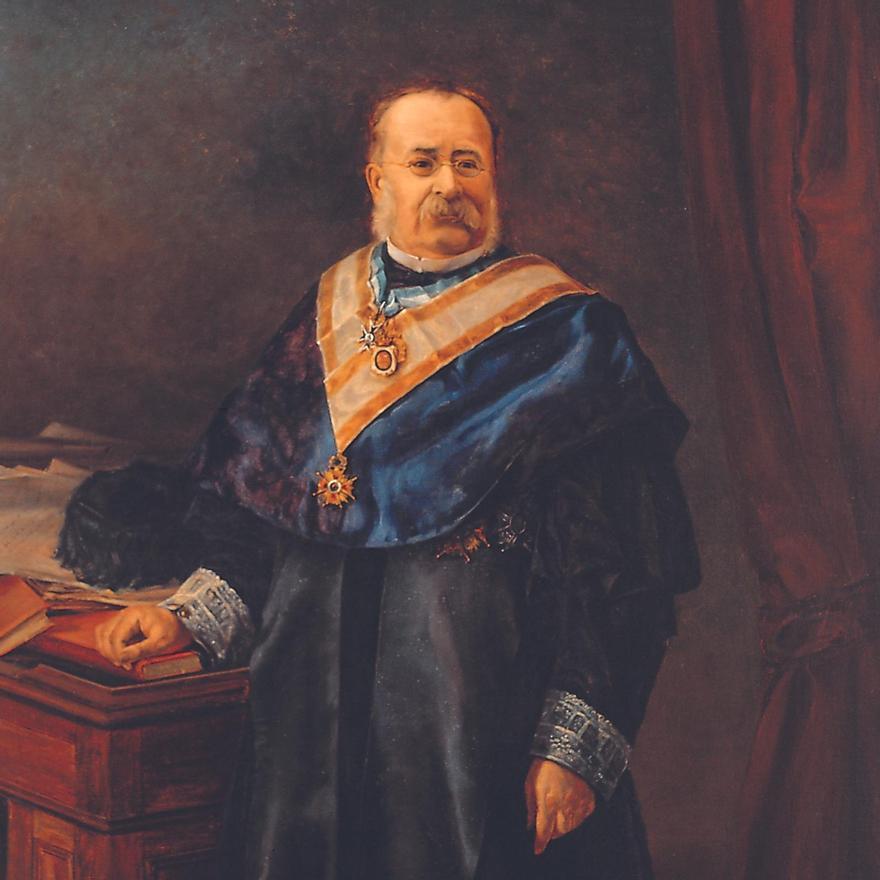 El retrato de Acisclo Fernández-Vallín.