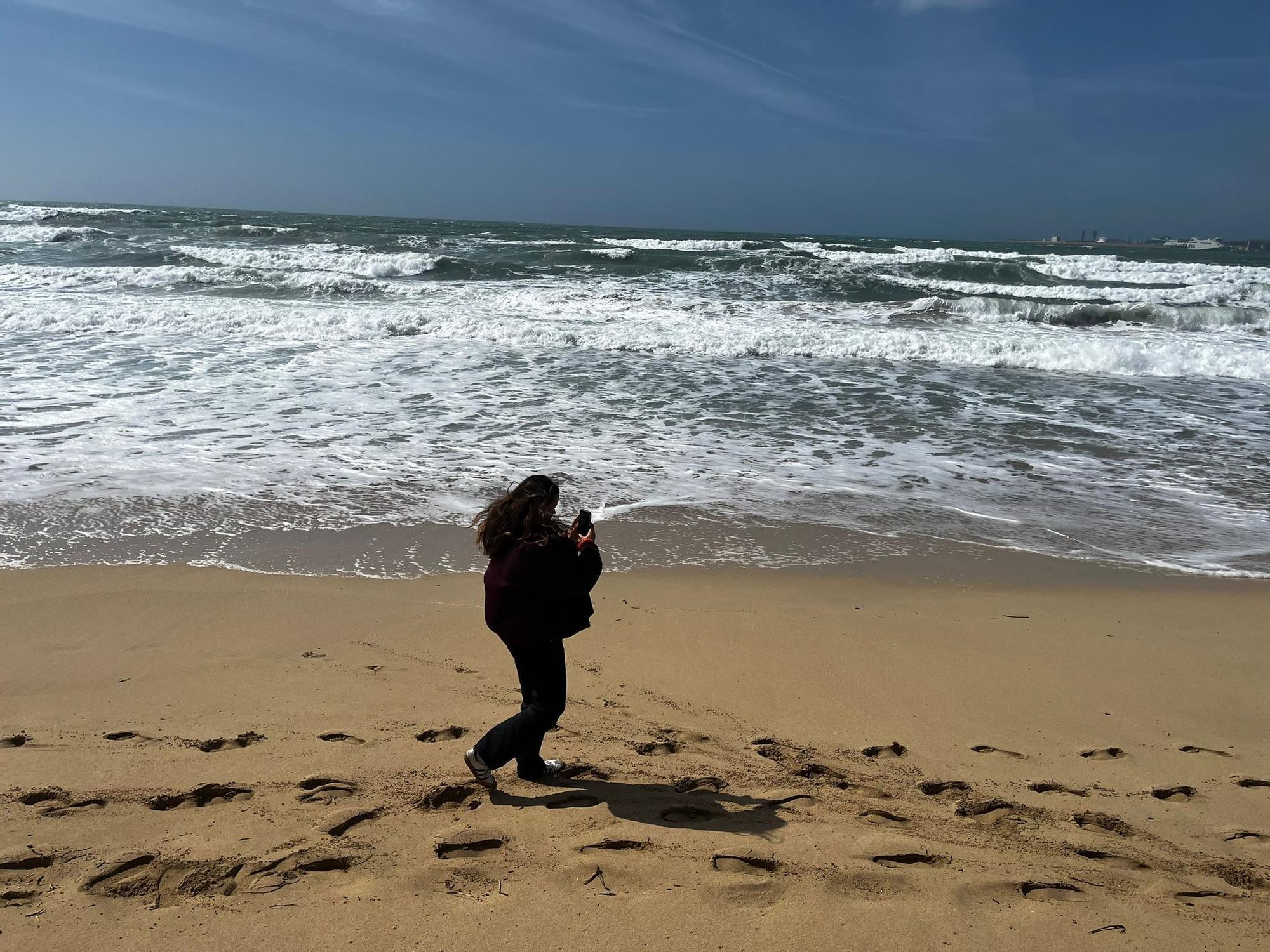 Bandera roja en las playas de Palma por fuertes vientos