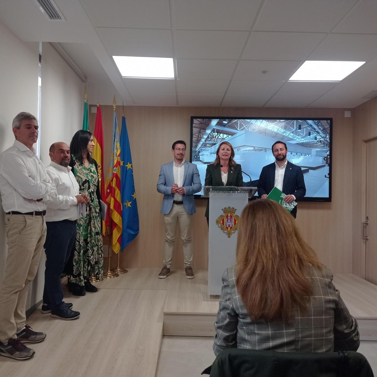 La alcaldesa ha presentado este jueves el proyecto de reforma del Mercado Central de Castelló.