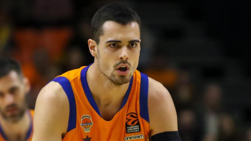 Alberto Abalde, en un partido del Valencia Basket.