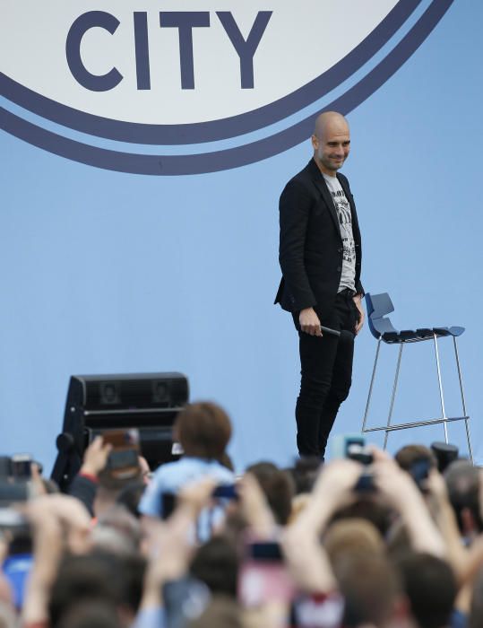 Presentació de Pep Guardiola com a entrenador del Manchester City