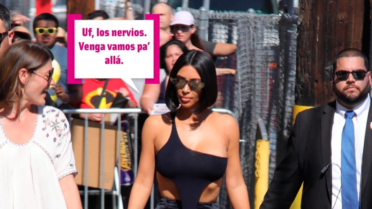 Kim Kardashian se pasea cual Cleopatra por Hollywood