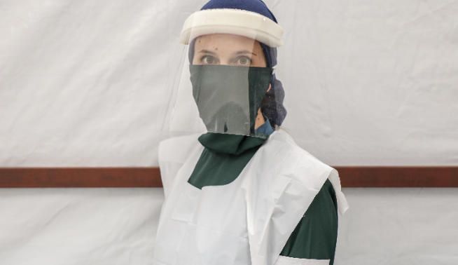 La enfermera canaria Cristina Martel.