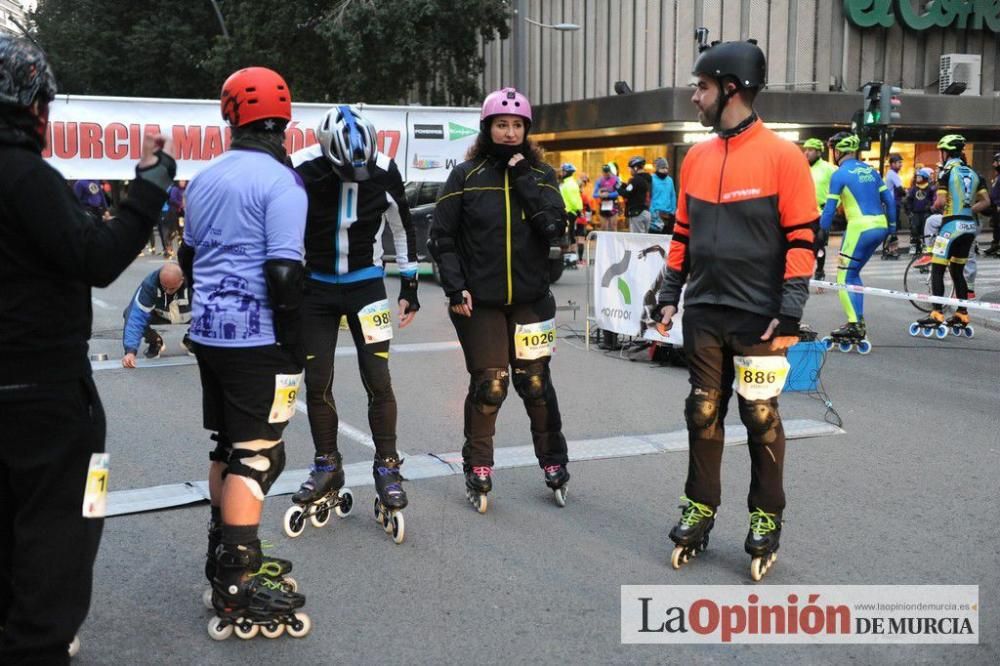 Murcia Maratón. Salida patinadores