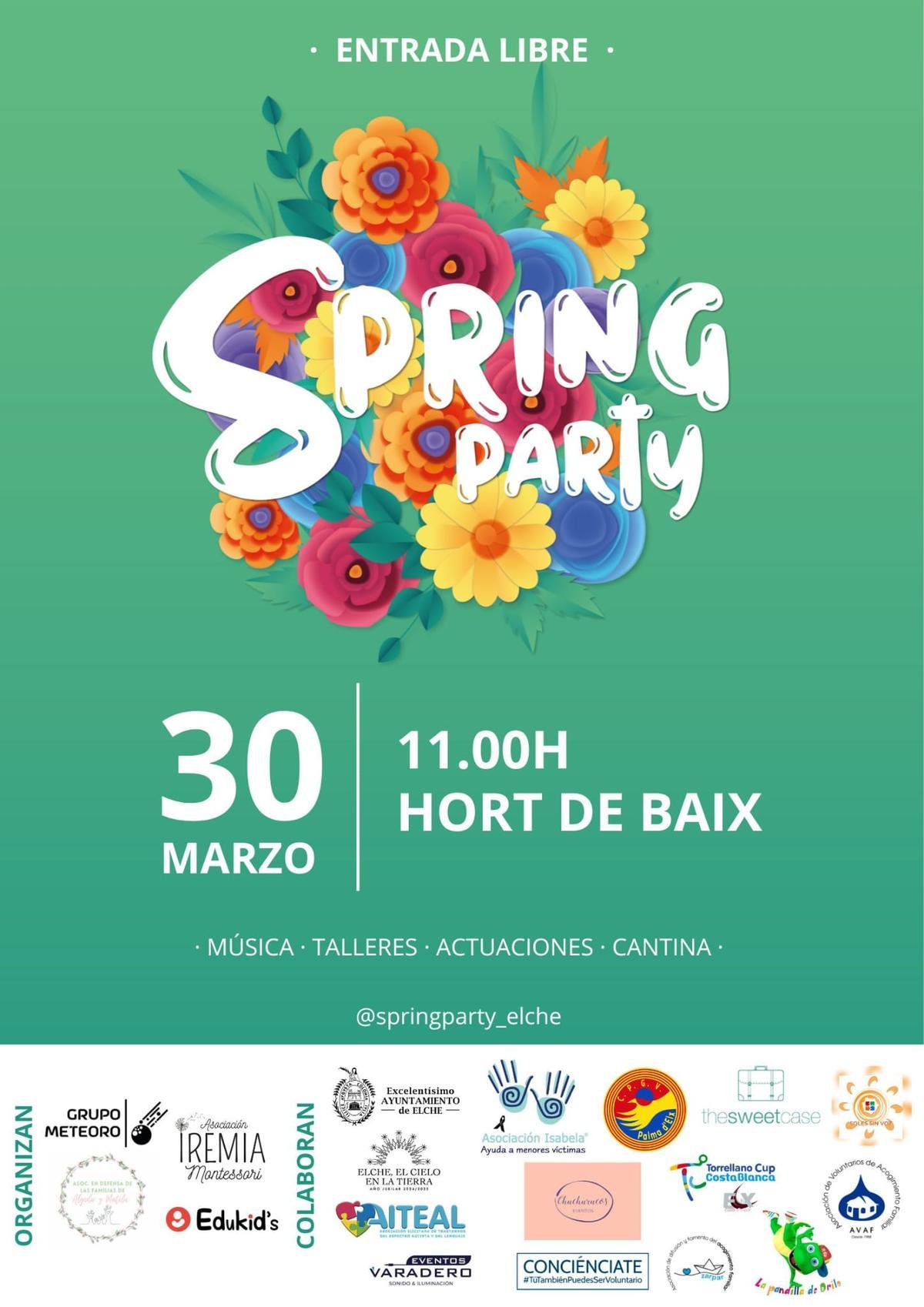 La VII Spring Party cuenta con entrada libre este domingo en Elche