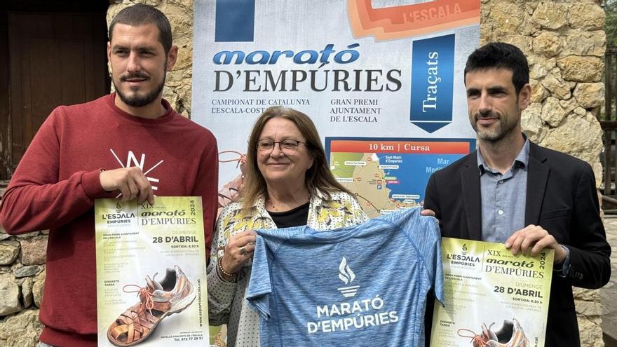 Minic, Santos i Bofill, en la presentació de la Marató d'Empúries