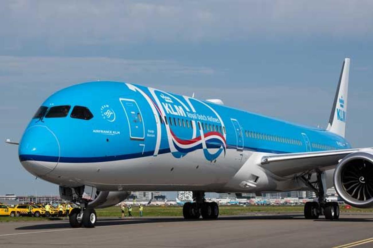 Un avión de KLM en la actualidad