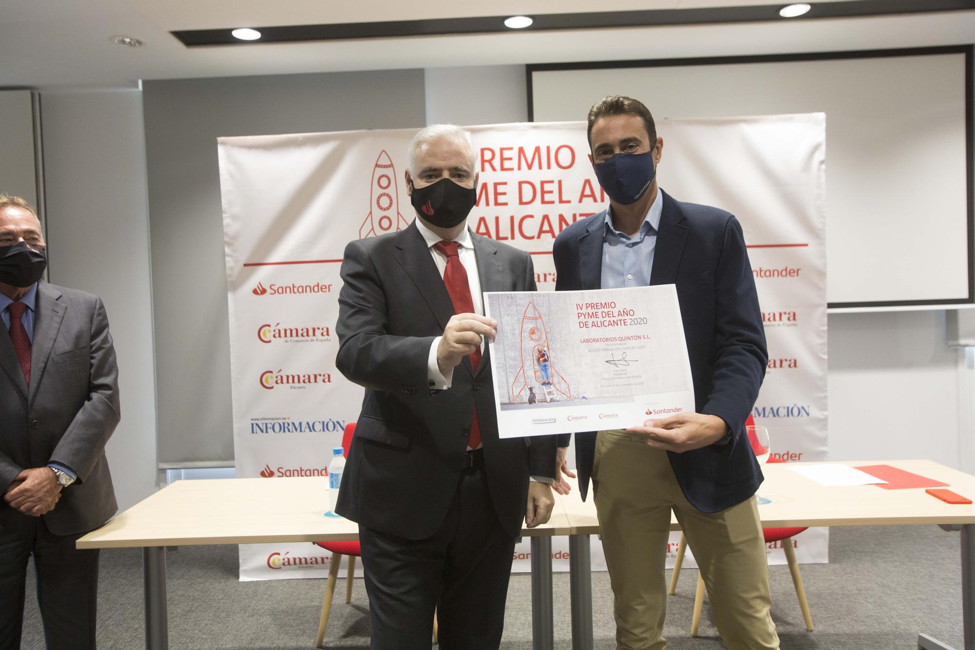 La Cámara y el Santander premian a FacePHI como mejor PYME del año 2020