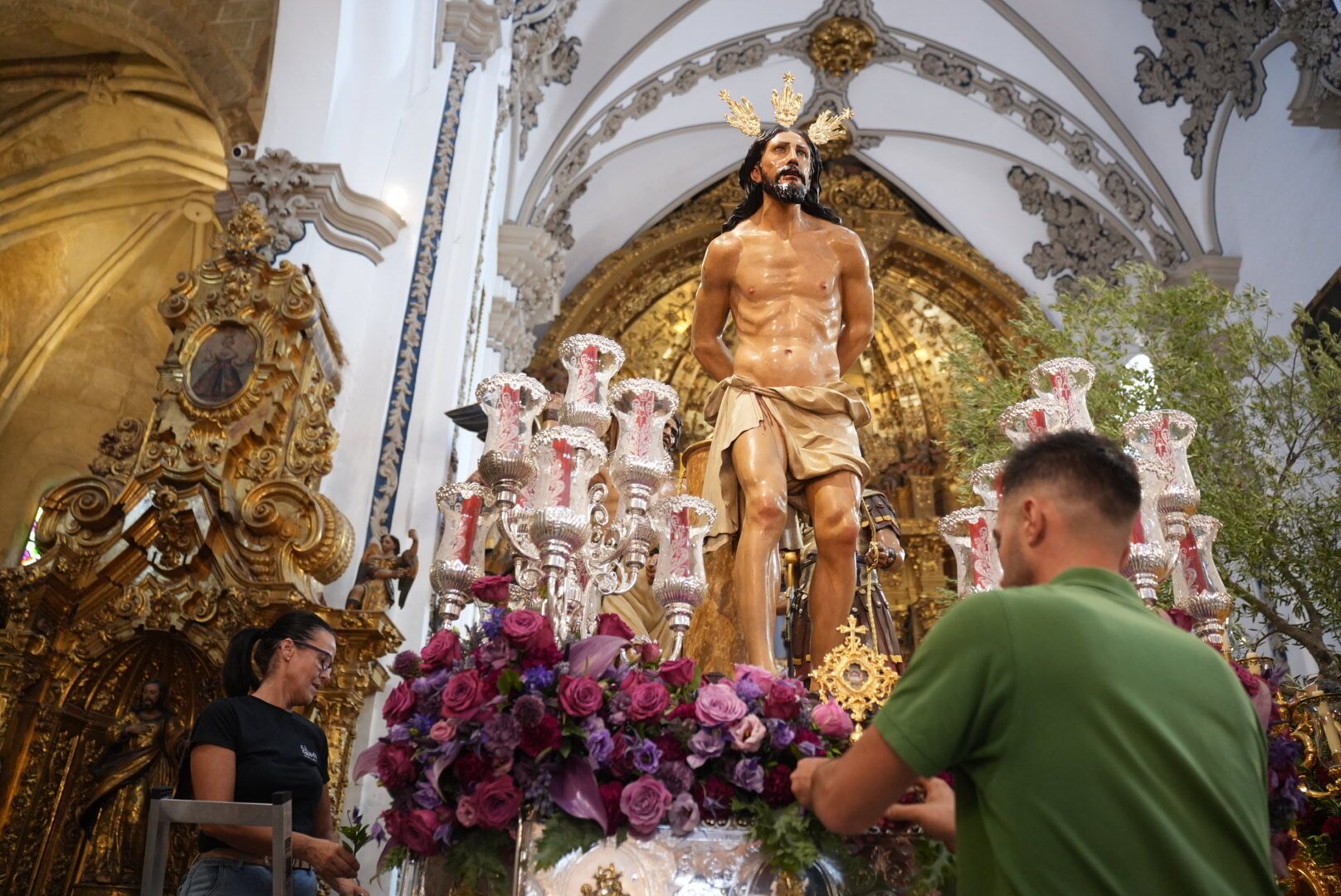Nuestro Padre Jesús de la Columna de Lucena ya está en la iglesia San Francisco