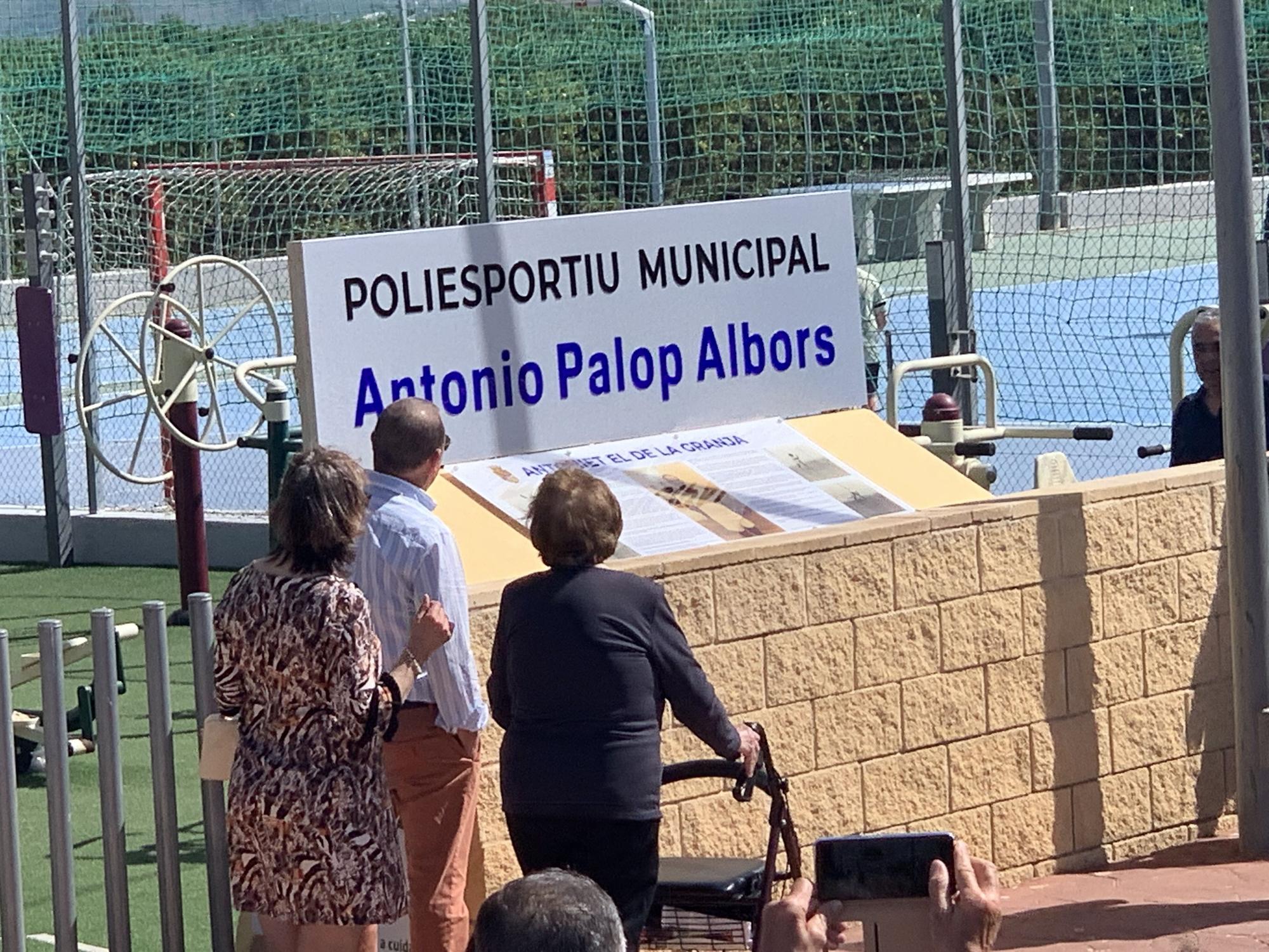 La Granja homenajea al pilotari Antonio Palop