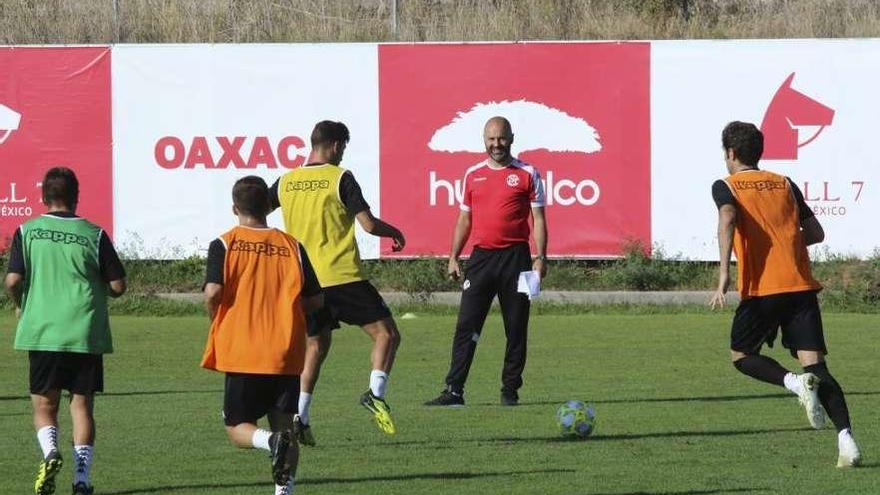 El Zamora CF, en un entrenamiento en el Ruta que por ahora no abrirá sus puertas.