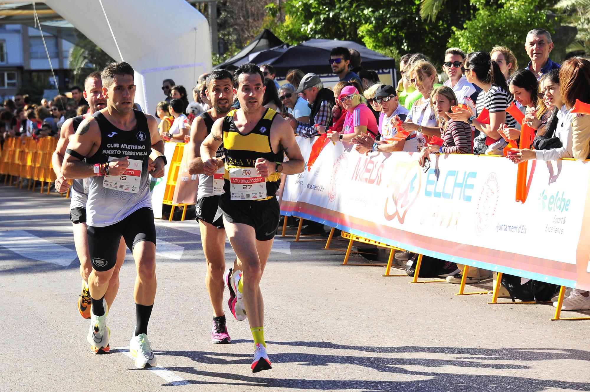 Un Medio Maratón de Elche marcado por el calor