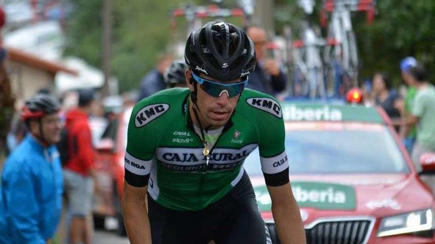 Rosón, durante la Vuelta a España.