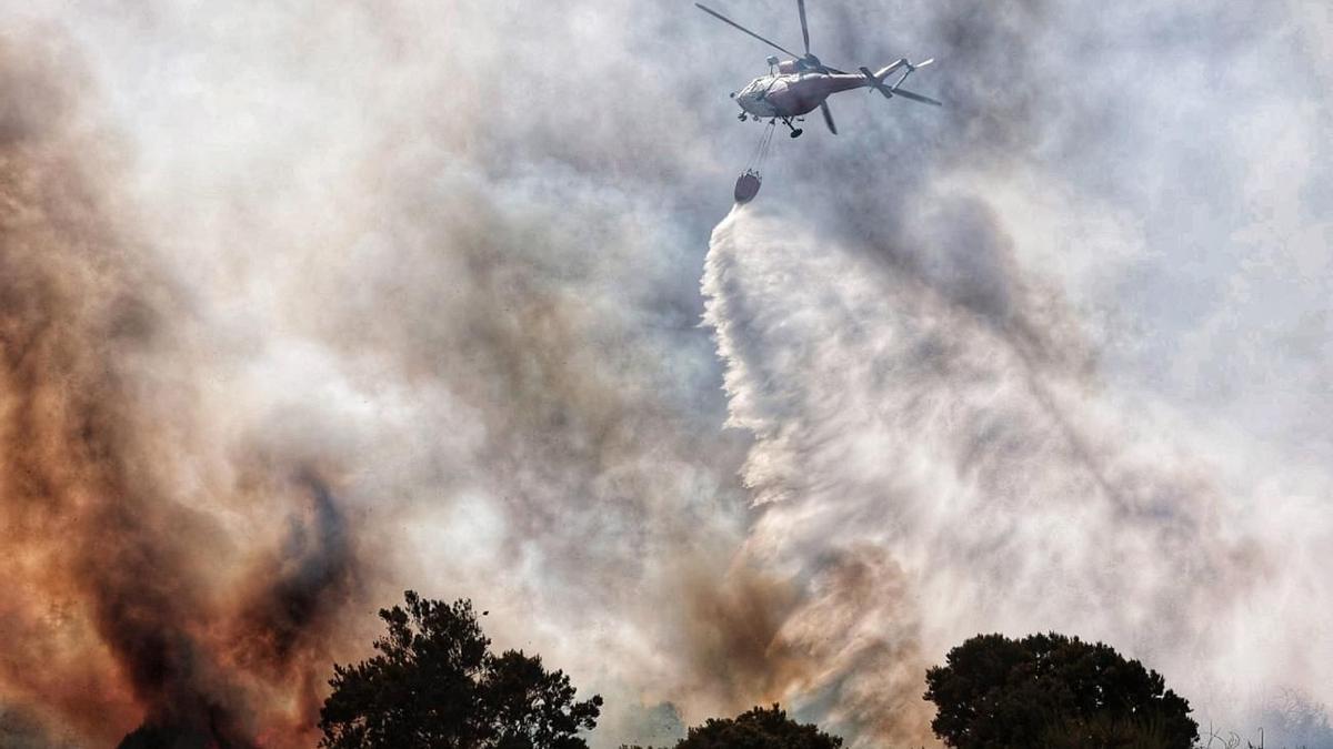 Incendio en la Laguna (Tenerife).