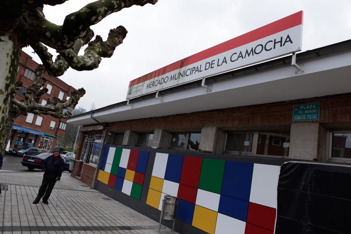 Vista del mercado de La Camocha, en una imagen de archivo.