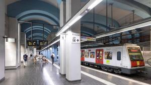Archivo. Una estación de Ferrocarrils de la Generalitat (FGC)