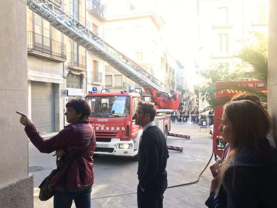 Incendi en un pis a Figueres.