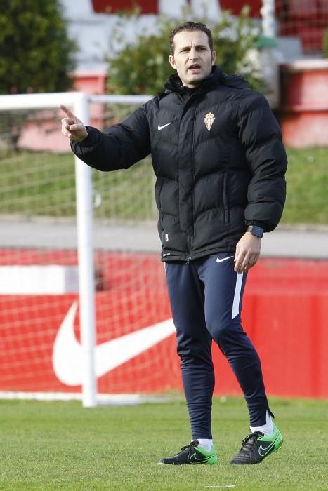 Primer entrenamiento del Real Sporting del 2018