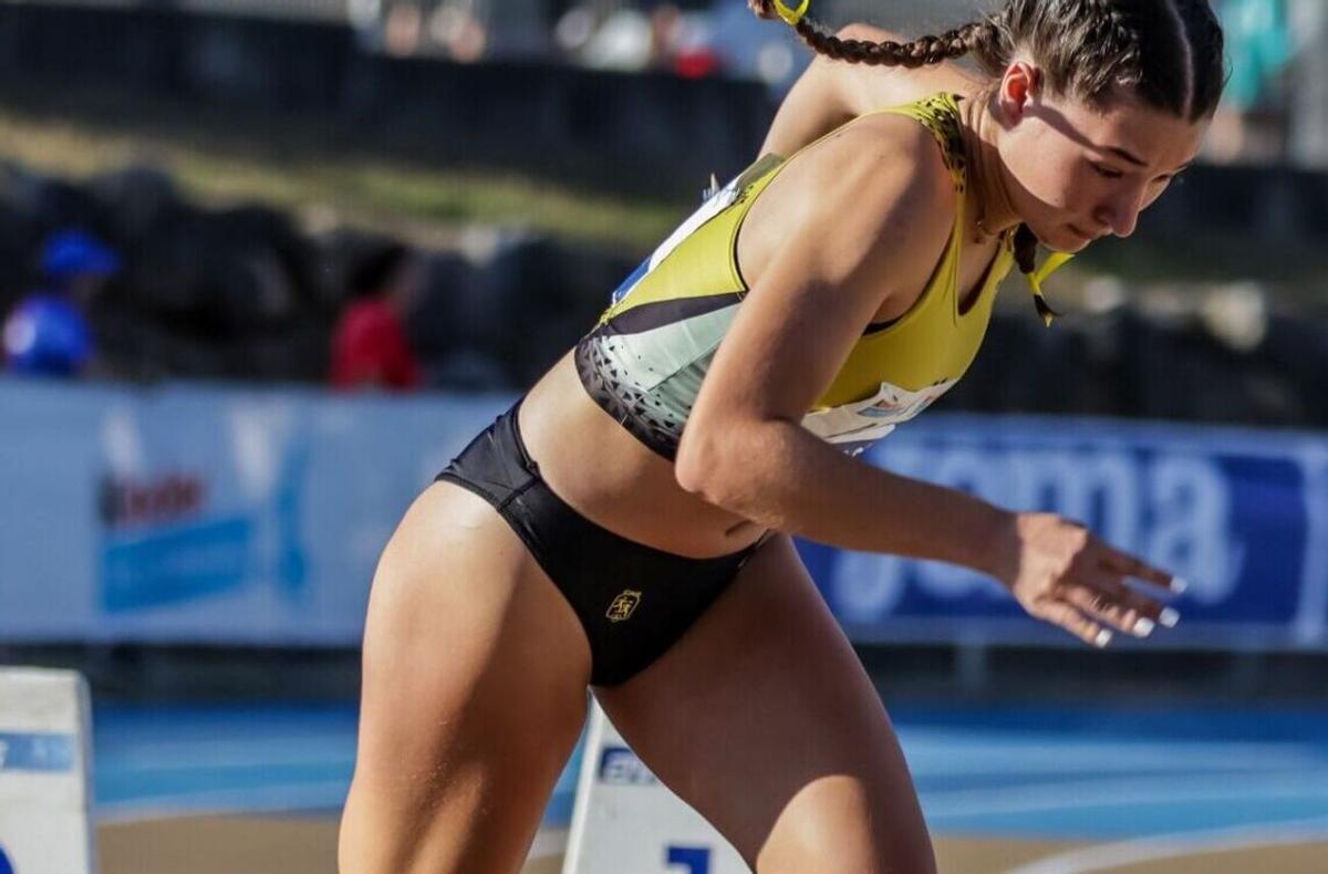La velocista  del CA Safor Teika, Camila Estrebou