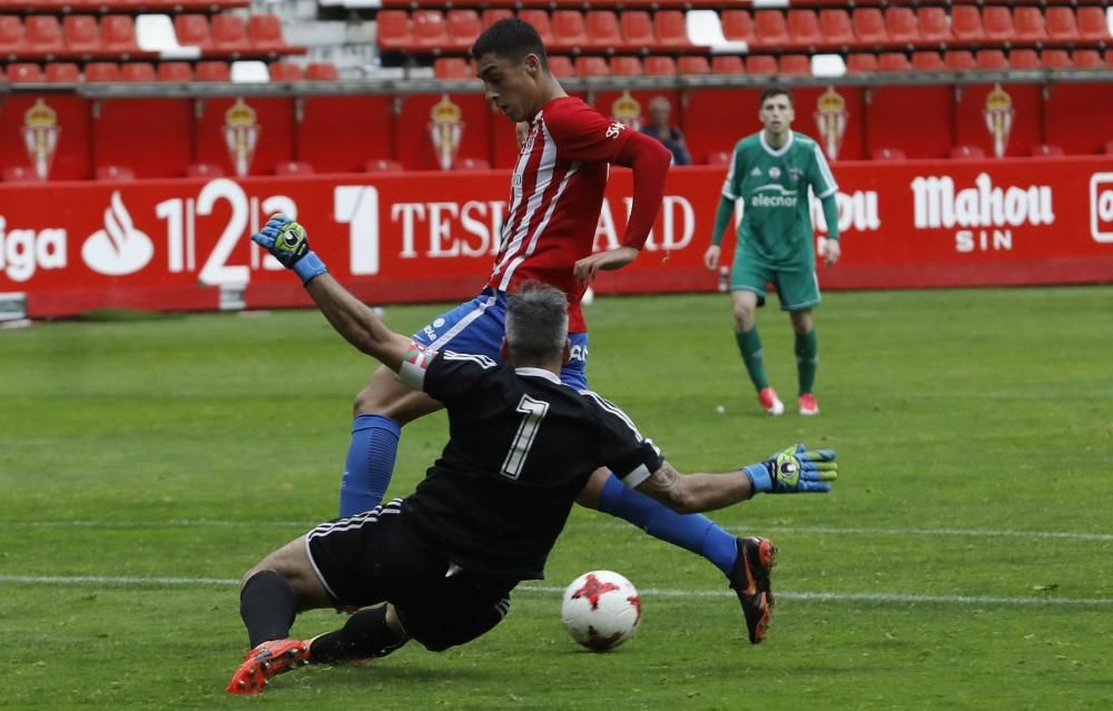 Sporting B-Arenas de Getxo, en El Molinón.