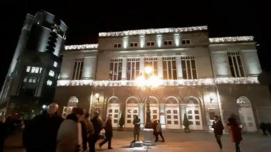 Así son las luces de Navidad en Oviedo