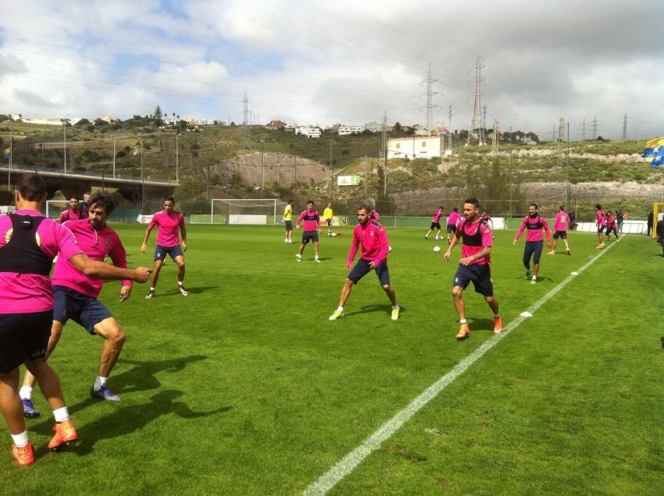 Nauzet vuelve a entrenarse con la UD Las Palmas