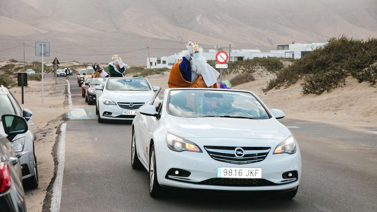 Los Reyes Magos en Caleta de Famara.
