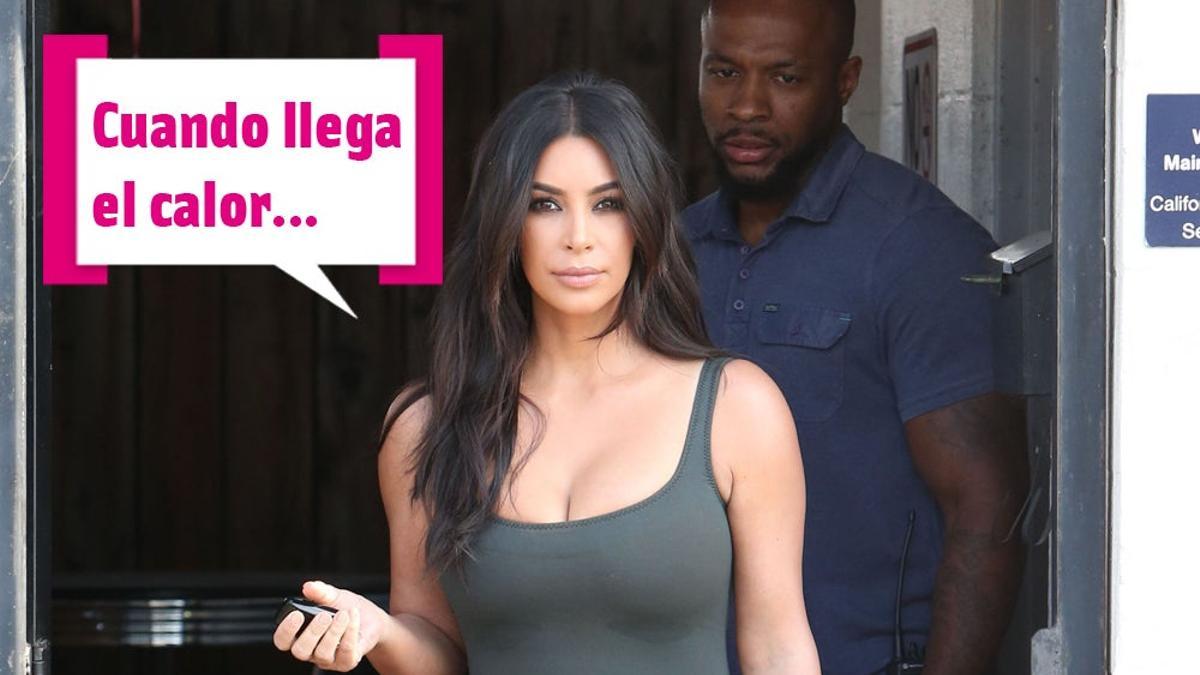 Kim Kardashian dice: "Cuando llega el calor"