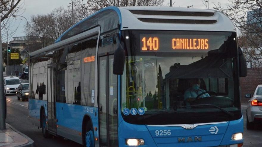 Uno de los autobuses de segunda mano adquiridos por Alsa cuando operaba en Madrid.