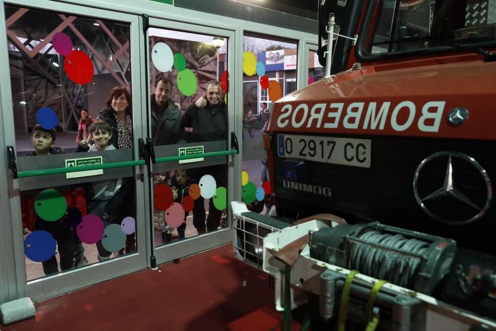 Exhibición de Bomberos Gijón en Mercaplana