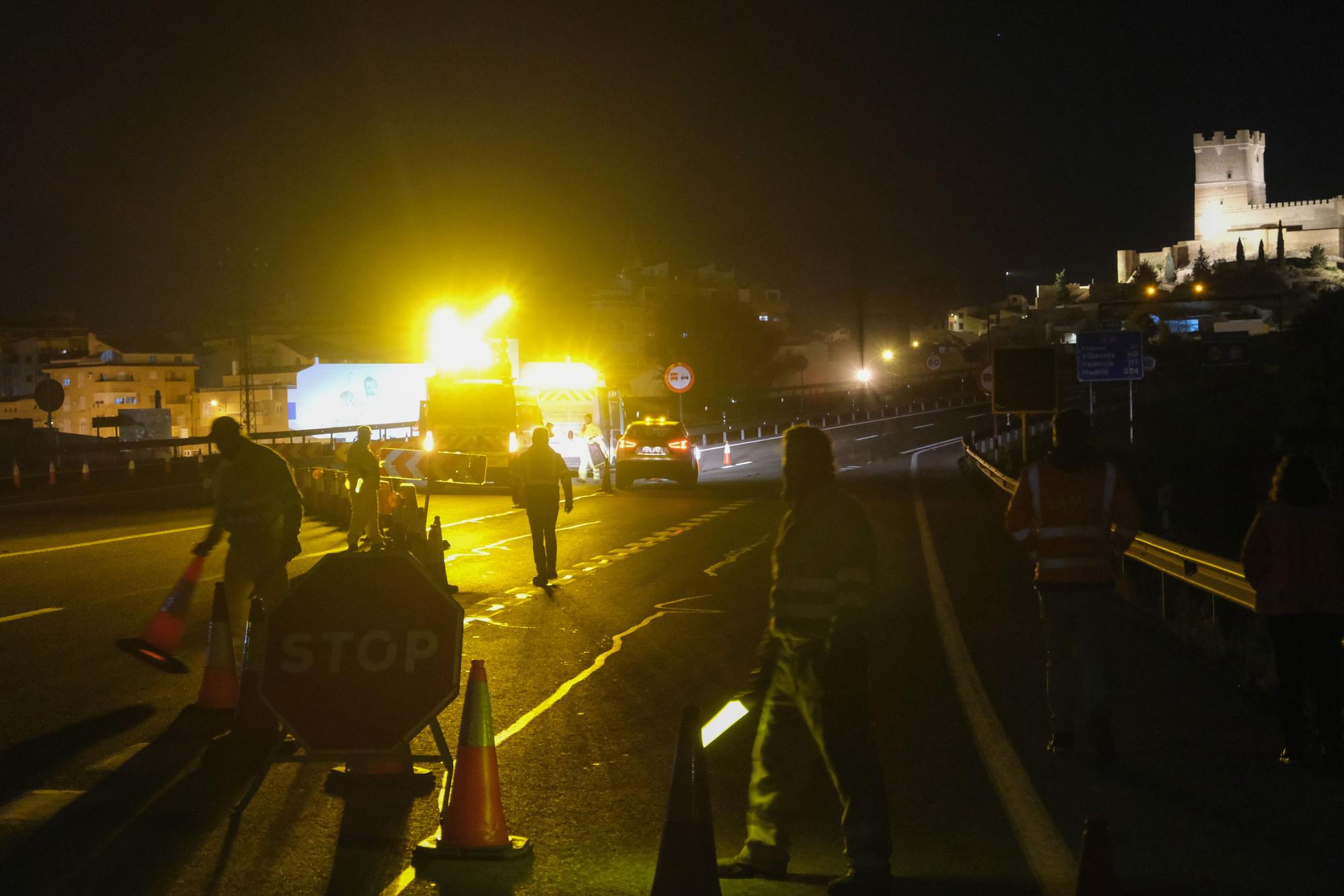 Accidente con incendio y dos heridos graves en el túnel de Villena: así ha sido el simulacro en la autovía A-31