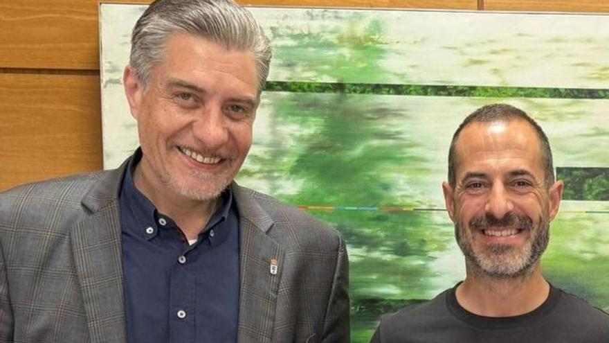 Martín Peláez, junto a Ángel García "Cepi", en agosto de 2024.