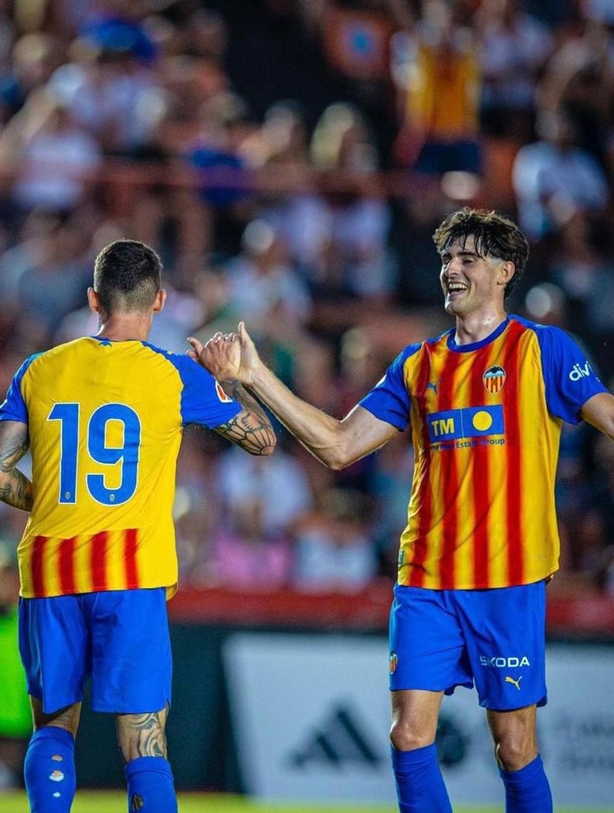 Javi con la Senyera