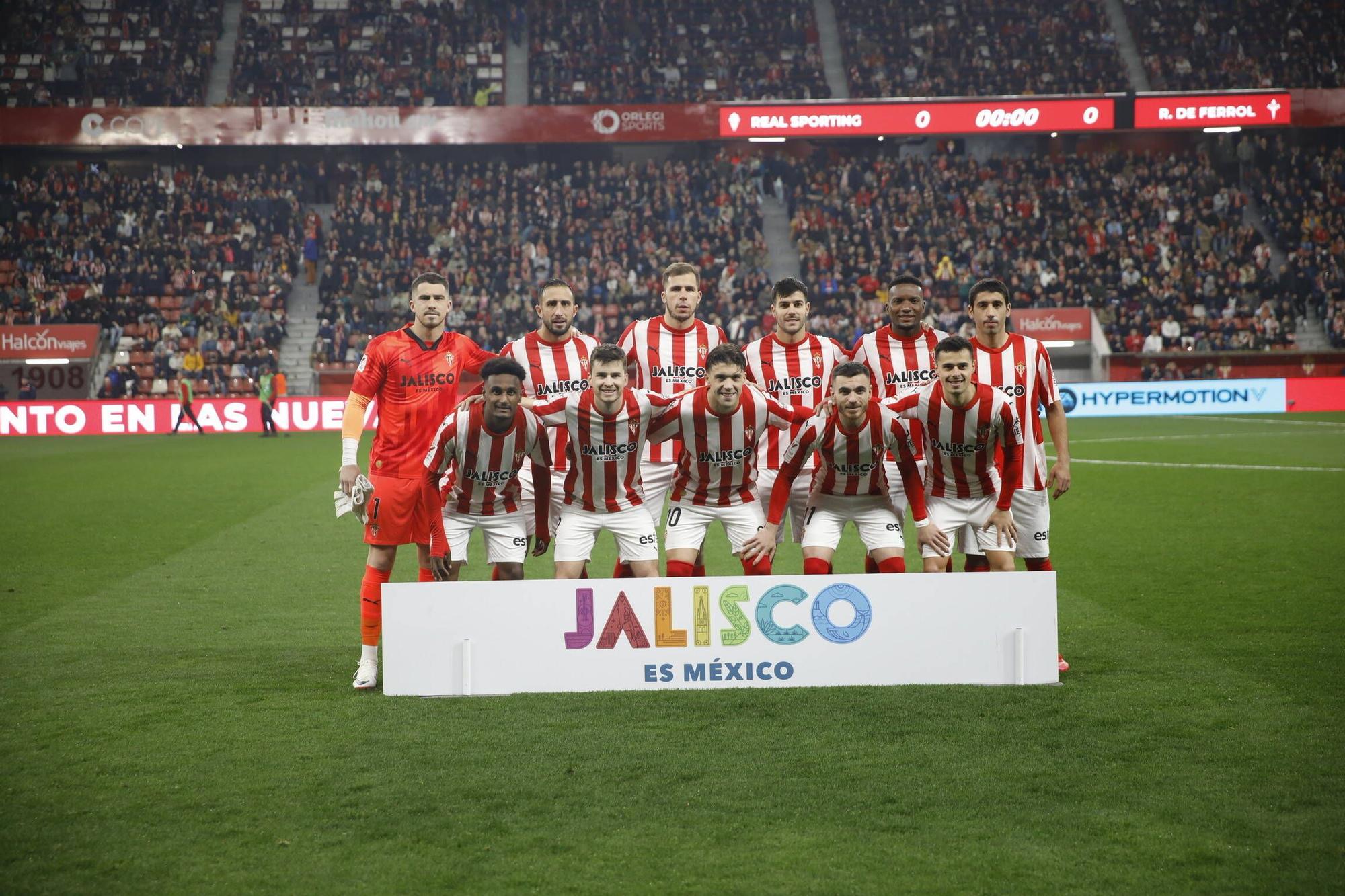 Así fue el partido entre el Sporting y el Racing de Ferrol