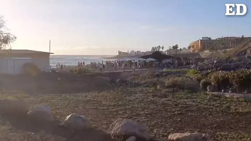 Fiestas y botellones en playas de Adeje