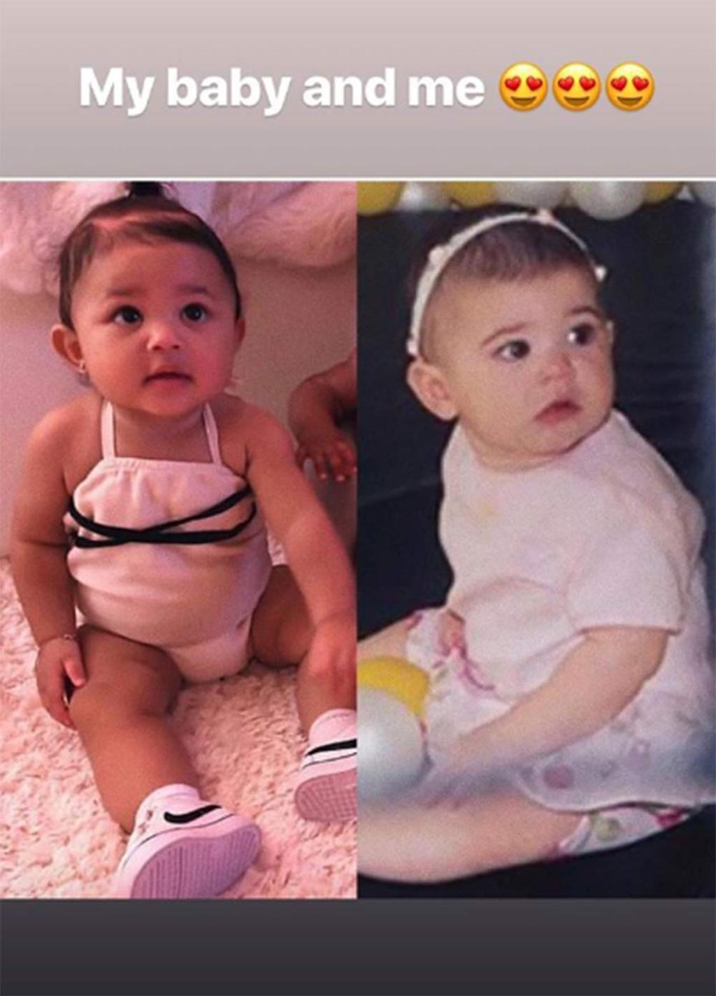 Comparativa de Kylie Jenner con Stormi