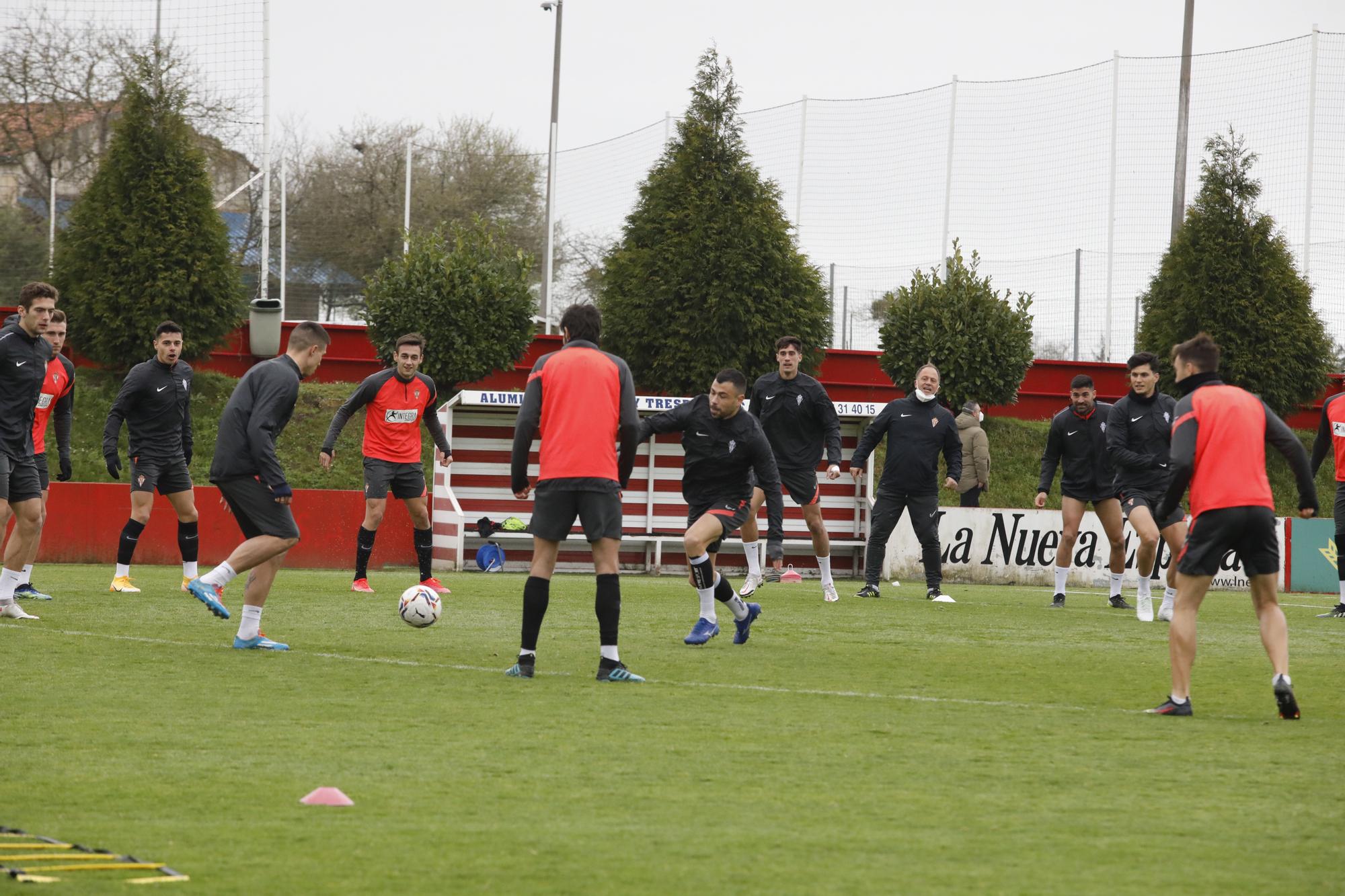 Entrenamiento del Sporting