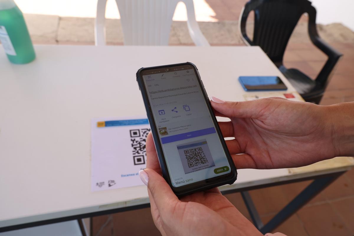 El acceso se realiza a través de un código QR
