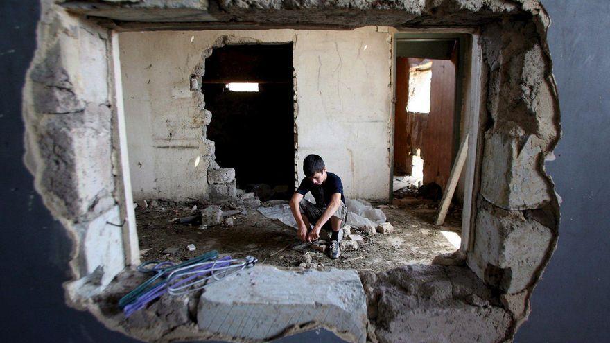 Imagen de una vivienda en Tibilisi (Georgia) tras los bombardeos rusos de 2008.