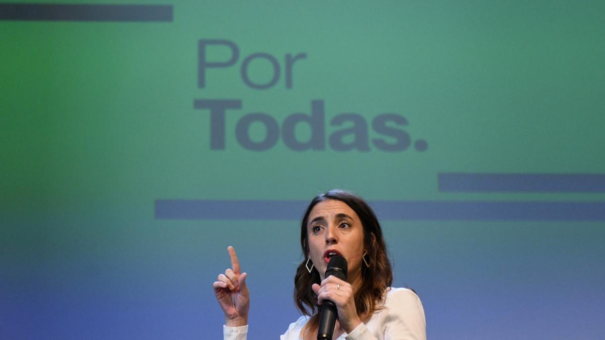 La ministra de Igualdad, Irene Montero.