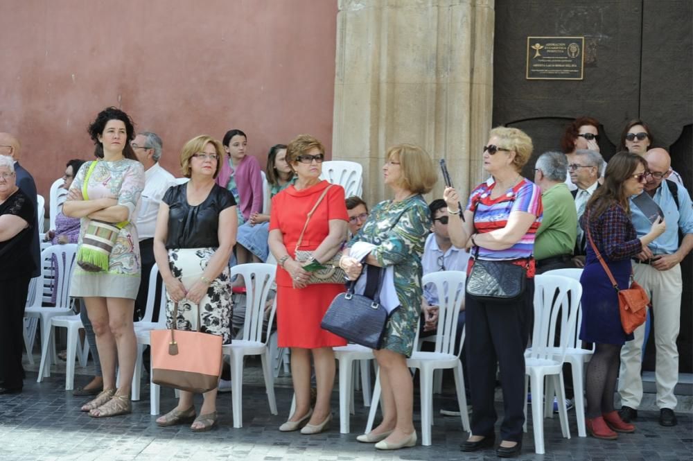 Coronación de la Virgen de la Soledad en la plaza Belluga